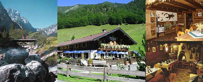 Alpengasthof Fischbachalm - Naturschutzgebiet Kaiserbachtal